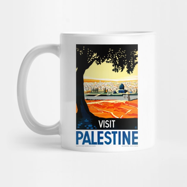 Vintage Travel Poster Visit Palestine by vintagetreasure